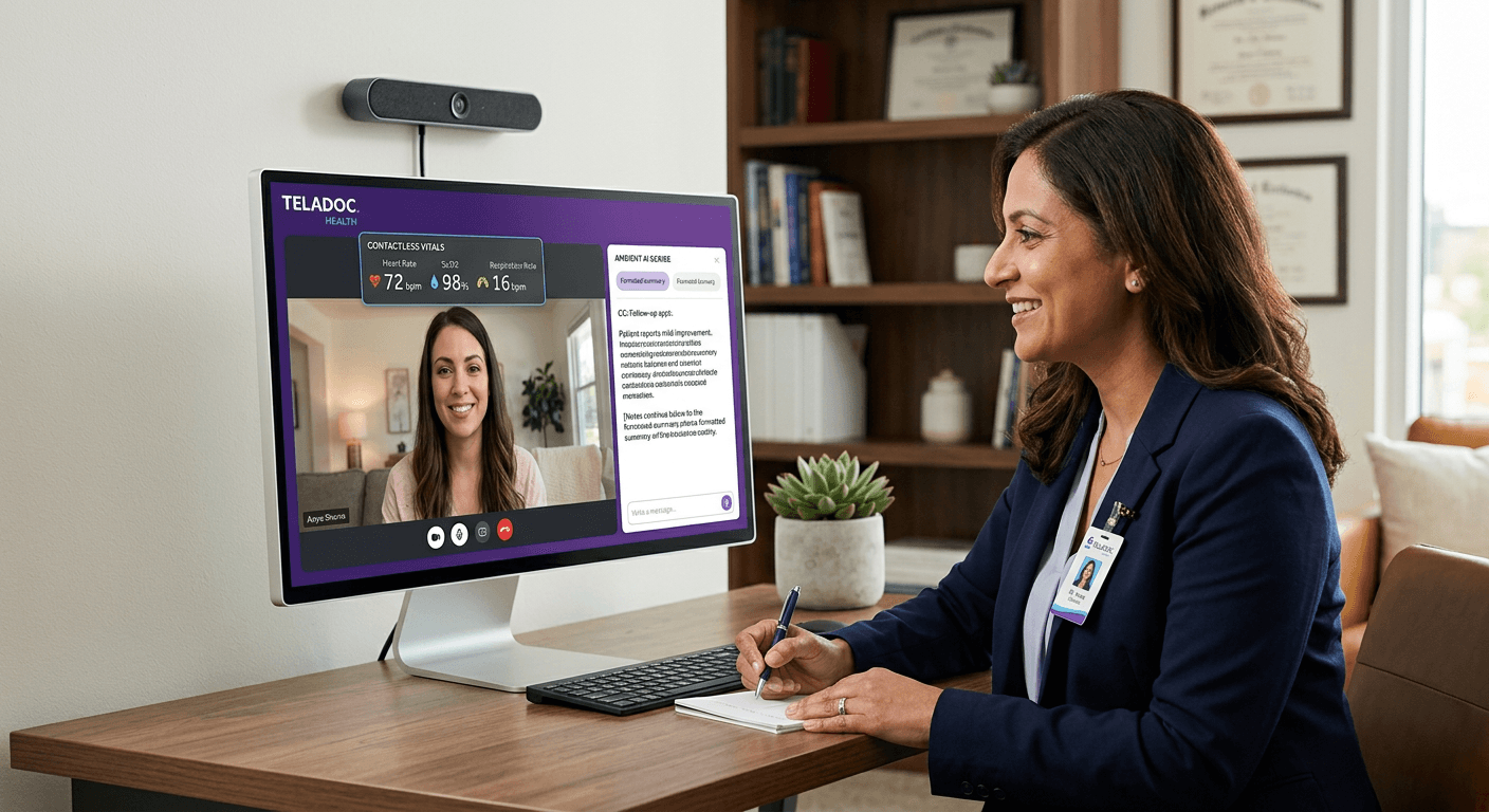 Your Next Telehealth Visit Might Include an AI Scribe and Vitals Scans