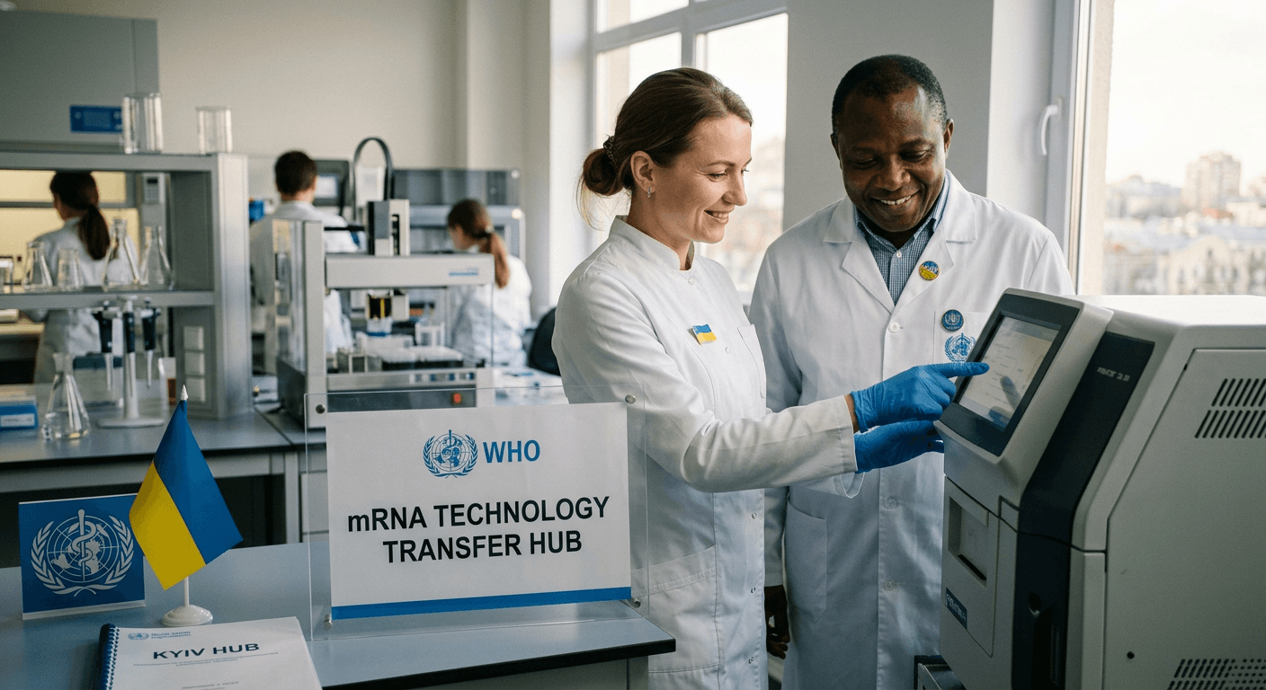 In a Move to Bolster Global Health, Ukraine to Receive mRNA Vaccine Technology